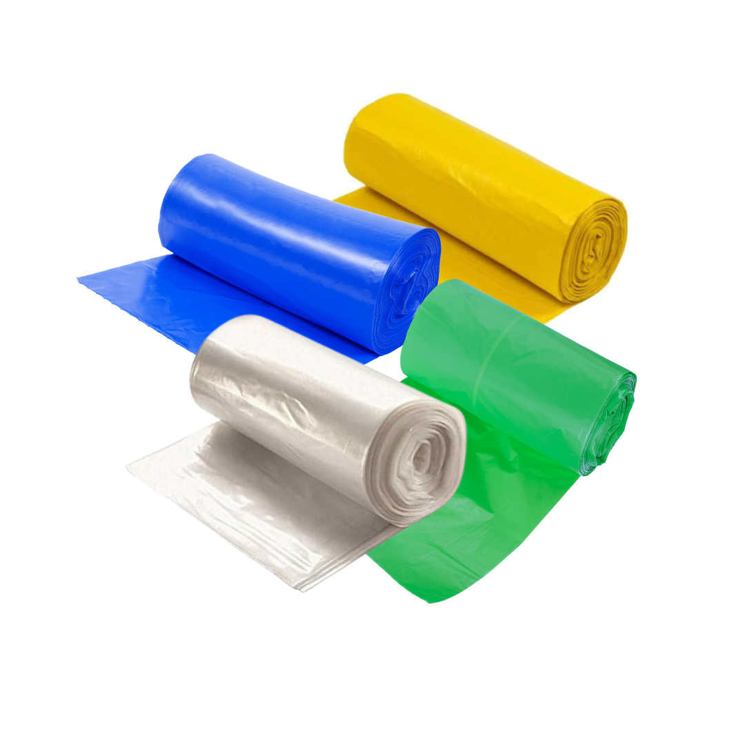 Saci menajeri galbeni, albastri, verzi, transparenti